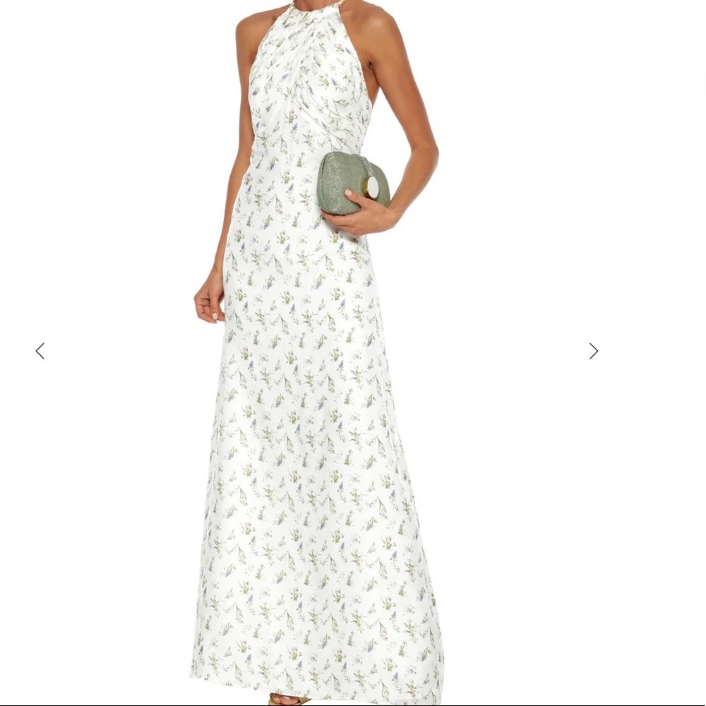 NWT Rachel Zoe Olivia Gown Dress White Floral